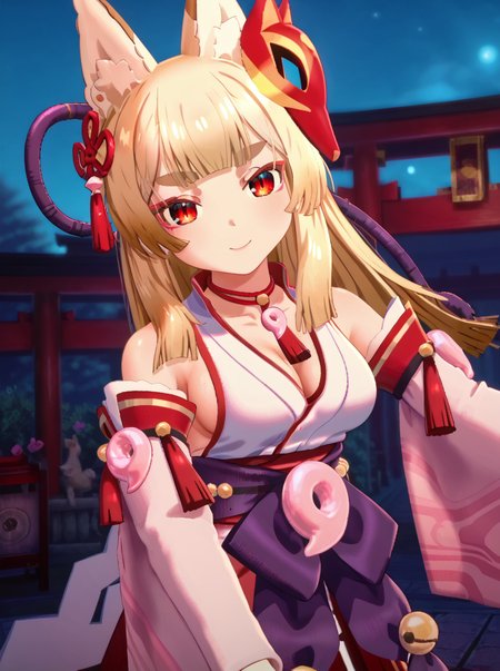 detailed background, shiny skin, rating safe,
<lora:foxmiko.pony:1.0>,
foxmiko