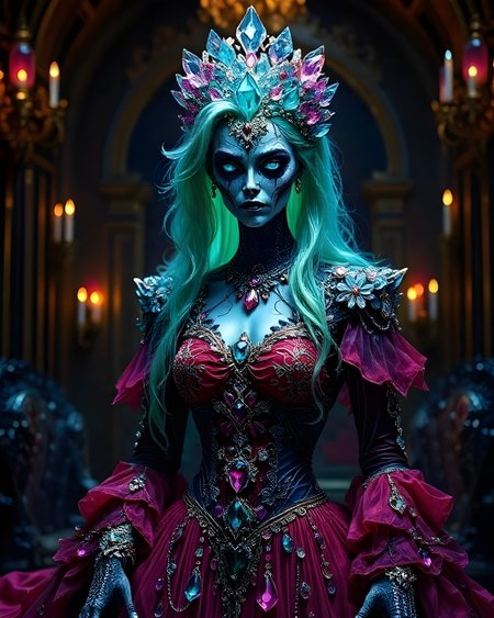 The Elegant Terrors: Gown of the Shimmering Night
