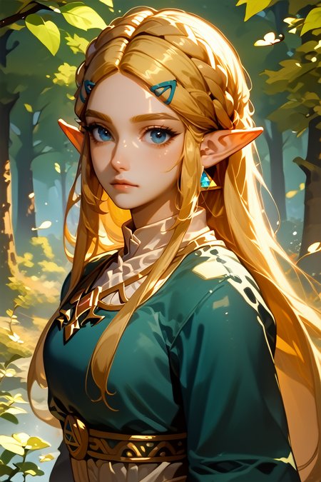 score_9, score_8_up, score_7_up, score_6_up
<lora:PZelda:1.0>
PZelda, 1girl, blonde hair, long hair, blue eyes, pointy ears, looking at viewer, autumn forest with falling leaves in the background, warm earthy tones, cozy and nostalgic feel