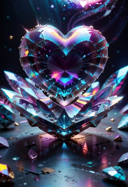 score_9, score_8_up, score_7_up, CrstHeart, (Crystal Heart:1.3), with galaxy in the center of heart,
Break,
(masterpiece), (realistic photo),