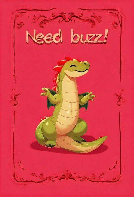 best quality, amazing quality, very aesthetic, absurdres, high quality, masterpiece, source anime, 
baby dragon, sleeping, 
pikaole, cute, animal focus,
need_buzz, sign that says "Need Buzz",
cavern, detailed background,