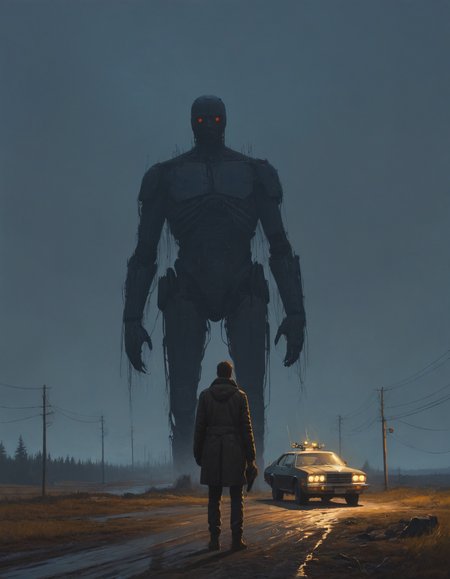 by simon stålenhag,  (dark but beautiful:1.4), (masterpiece, best quality:1.4) , in the style of nicola samori,
<lora:epi_noiseoffset2:0.5> <lora:add-detail-xl:1> <lora:xl_more_art-full_v1:0.5>  <lora:NicolaSamori:0.7>