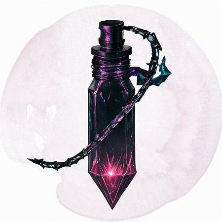 MagicItem_v1, vial of dark blood floating on a black background,  <lora:MagicItem_v1:1>