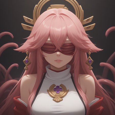 score_9, score_8_up, score_7_up, score_6_up, score_5_up, sourse_anime,   zPDXL,  rating_ safe BREAK,
solo, 1girl, 
yae_miko,  <lora:add-detail-xl:1>  <lora:tentacle_blindfold:1>covered eyes, blindfold, (Upper body:1.5) tentacles, covered by tentacle