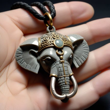 viking elephant head amulet <lora:XL_British_Museum_Amulets-000009:1>