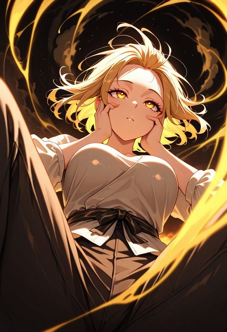 masterpiece, best quality, good quality, very aesthetic, absurdres, newest, 8K, depth of field,  in the style of cknc, artist:moriimee, in the style of cksc, 
1girl, long golden hair, wavy, amber eyes, medium breasts, perky, silk toga, slipping off, soft whimper, looking up, from below, floating mid-air, fingers spreading cheeks, glowing aura
BREAK
celestial temple, drifting clouds, golden beams
BREAK
dynamic light, warm tones, high contrast, depth of field, ethereal glow, rich details, divine shimmer