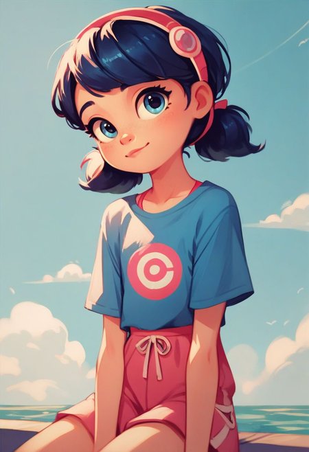 score_9, score_8_up, score_7_up, score_6_up, score_5_up, score_4_up, break, source_cartoon, marinette, inloved, cute doodle, young, cute, petite, look the viewer, casual clothes,