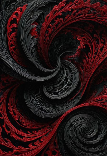 60s style, op art, dark red and blacks, swirling patterns, hypnotic, art by
<lora:InkArtXL_1.2:0.4> <lora:FaeTastic:0.35> . award-winning, professional, highly detailed . extremely high-resolution details, photographic, realism pushed to extreme, fine texture, incredibly lifelike, high contrast, well defined .