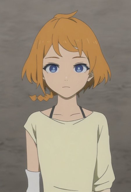 masterpiece, best quality, amazing quality, 1girl, solo,,, shiny skin,,,,  <lora:natsume_deca-il:1> natsume_deca, short hair, blue eyes, braid, orange hair, shirt,