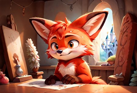 score_9, score_8_up, score_7_up, score_6_up, score_5_up, score_4_up, 
Sonic, g5, 1boy, <lora:Fox_Character_PonyXL:0.8> ,  Foxy, two long ears, fur, anthro, 1boy,  Fox, inside, rich colors, crystal castle, Crystal Empire, crystal heart in the center of the square, presents a painting of rabbits and pony, aroused, front view, detailed background, Tails the foxy, solo, detailed, 8k quality, side view, beautiful, teasing, easel and brushes, leaned to the floor, close up, freely actions,