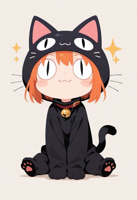 1 girl , cat disguise , paw ,:3 , <|> <|>, 
masterpiece, best quality ,amazing quality ,haiz_ai , no lineart ,no outline, vfaix,