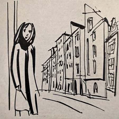 drawix15 girl in city  <lora:drawix15:0.7>