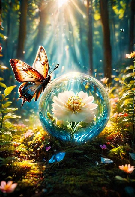 flower, sitting on a flower blu, blur, white flower, butterfly, depth of field, butterfly wings, antennae