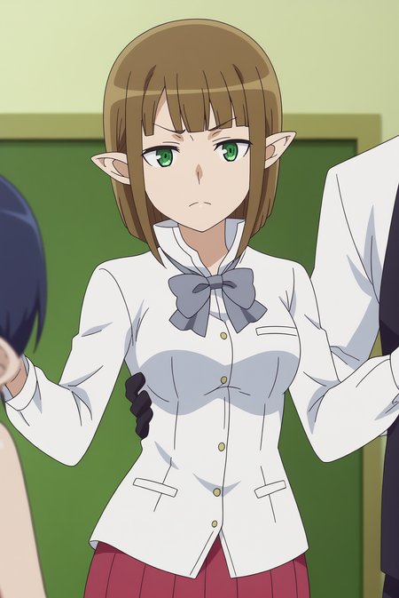 Eina Tulle, anime screencap <lora:Danmachi-Eina_Tulle-PDXL:0.8>