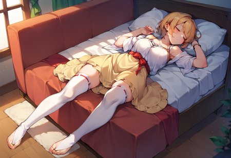 score_9, score_8_up, score_7_up, source_anime, bridal legwear, sleeping