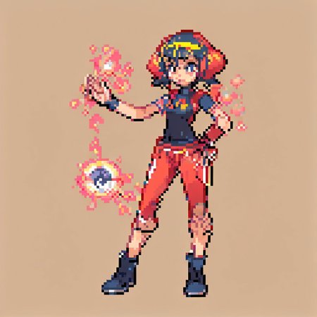 fix the few bugs of generating and add a legendary pokemon that suits her 
 <lora:pk_trainer_xl_v1-1:1>
 simple background