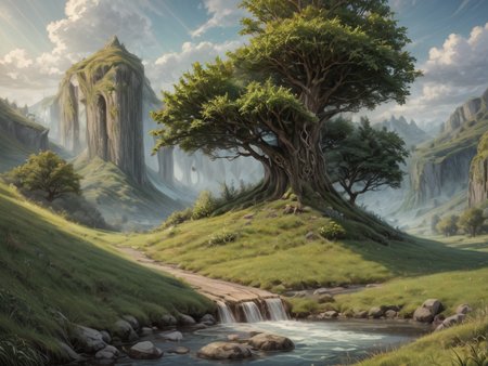 druidic landscape <lora:LoromXL_Druidic_Naturalism_v1:1.2>
