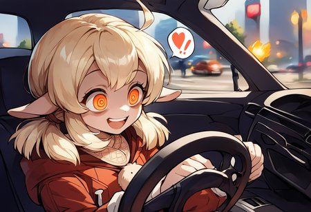long exposure photo of score_9, score_8_up, score_7_up, score_6_up, score_5_up, score_4_up, source_anime, uncensored, zPDXLxxx, <lora:intricate_details:1> intricate_details_xl, car interior, steering wheel, upper body, burning in background, car crash, streets, city
<lora:Klee_Genshin_Impact_v1.0-000040:1>, klee, andoseru, jumpy dumpty, red coat, solo, orange eyes, blonde hair, low twintails, driving, driving, wide-eyed, blank eyes, spoken question mark, hands on steering wheel, crazy eyes, crazy smile, shaded face,  . Blurred motion, streaks of light, surreal, dreamy, ghosting effect, highly detailed