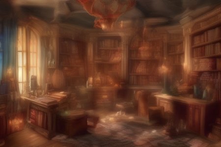 a fantasy bedroom that is also the owner's personal library with books everywhere
FanStu