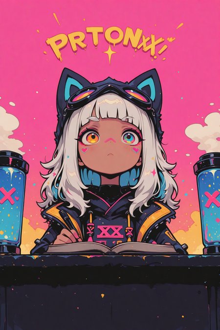 1girl,qiyana \(league of legends\), 
BREAK
masterpiece, best quality ,amazing quality ,S4bit4mago_illu , xxx667_illu ,Protoneon ,in the style of Jeda,vibrant colors, 
<lora:ponyv6_noobE11_2_adamW:0.3> <lora:NOOB_vp1_detailer_by_volnovik_v1:0.3> <lora:Protoneon:0.65> <lora:S4bit4mago:0.85> <lora:illustriousXL_stabilizer_v1.23:0.3> <lora:XXX477:0.5> <lora:StyleA:0.7>