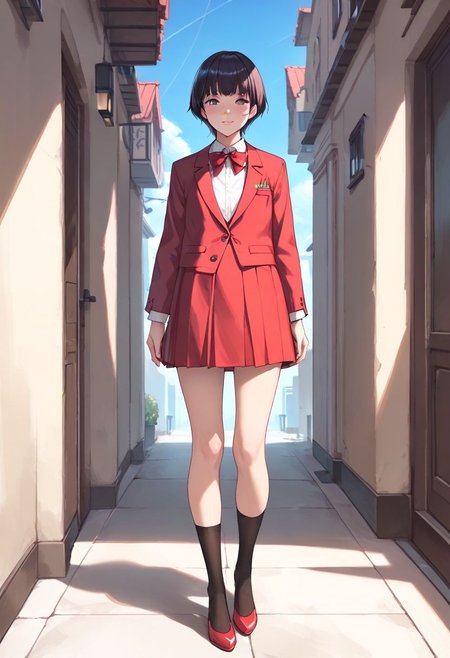 <lora:sdxl_lightning_8step_lora:1> <lora:Fixhands_anime_bdsqlsz_V1:1>score_9, score_8_up, score_7_up, best quality, uncensored, source_anime, intricate details, high quality, perfect anatomy BREAK
1girl, solo, full body, 
<lora:gis-esakipurin_XL(pony)tagedit:1>