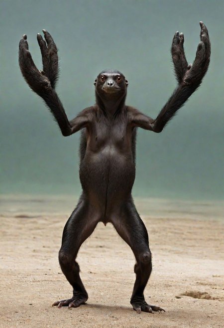 a tarouco animal with four arms