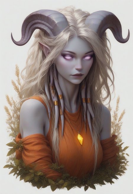 (absurdres, highres, best quality, masterpiece:1.4), 
score_9, score_8_up, score_7_up, score_6_up, 
detailed, 
detailed body, 
detailed face, 
(culDraenei, 
female, 
purple eyes, 
no sclera, 
no pupils, 
athletic, 
tall, 
slim, 
pale skin,
grey skin, 
long ears),
loose long orange dress,  
yellow pendant, 
sleeveless, 
cheerful, 
(((full body))), 
posing, 
(((white background, plain background))), 
(((no objects in background)))