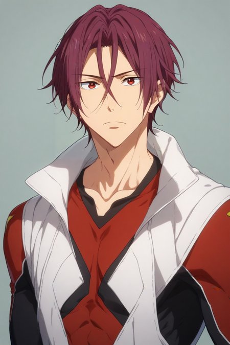 score_9, score_8_up, score_7_up, source_anime, , looking at viewer, , , 1boy, solo, male focus, <lora:rin_matsuoka_pony:0.9>, rin_matsuoka, red hair, red eyes, hair between eyes, , superhero fiction, , <lora:sdxl_lightning_8step_lora:1>