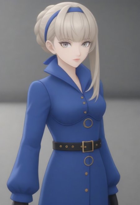source_anime, anime screencap, source_anime, auratheguillotine, anime screencap, masterpiece, source_anime, shiny skin,,,,,,,,masterpiece,meropep5x, blonde hair, hairband, braid, bangs, grey eyes, blue shirt, belt, black gloves, long blue skirt, black pantyhose,