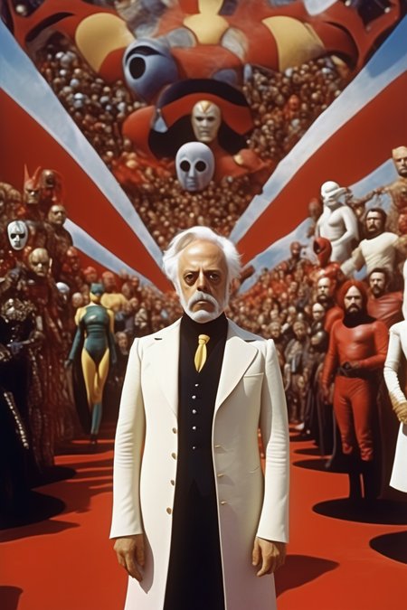 <lora:Alejandro Jodorowsky Style:1>Alejandro Jodorowsky Style - Alejandro Jodorowsky directed a marvel movie