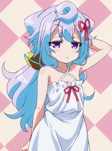 detailed background, shiny skin, posing, 
 <lora:sango.pony:1.0>,
sango, eee ,ribbon, 
wide hips,
