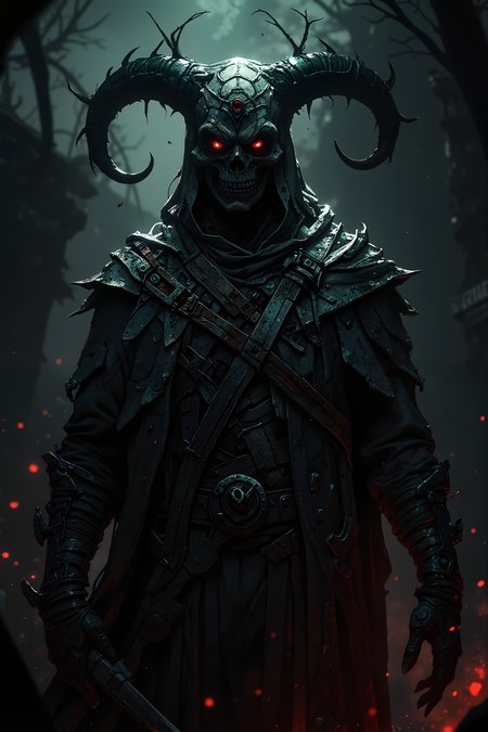 A hyper-realistic portrait, photorealistic photo a death incarnate reaping souls of the damned (photography, high-resolution, dynamic, energetic,hyper-realistic, dramatic lighting, shallow depth of field.)<lora:Anime v1.3:1.2>
