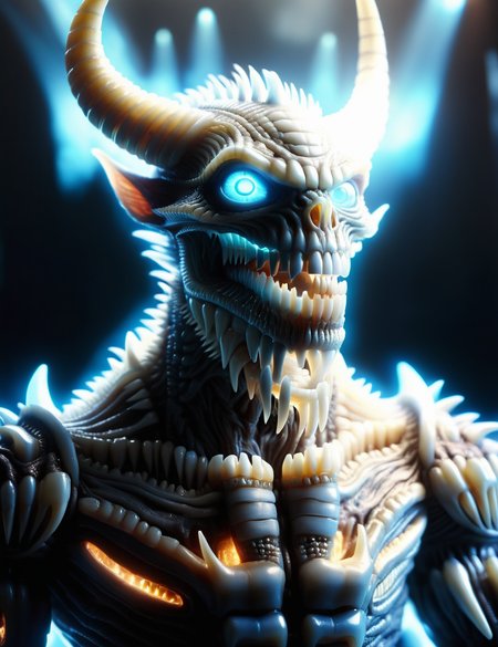 DonMT33thXL, male xeno'jiiva, holo-conference organizer,, infernal trident, <lora:DonMT33th:1> <lora:DonMT33thXL:1>