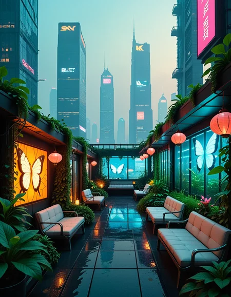 hidden rooftop garden sanctuary