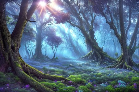 (masterpiece:1.2), (best quality,:1.2), 8k, HDR, ultra detailed, ((photorealistic)), professional light, cinematic lighting, fashion photography, ambient lighting, face lighting, OverallDetail, fhanddetail, ffacedetail, <lora:detail_slider_v4:4.>, a huge dead tree in a clearing in a magical forest, black leaves, spiderwebs, night, darkness, fog, moonlight through the trees, FanFo, <lora:FantasyForest-10:1>, epiCPhoto