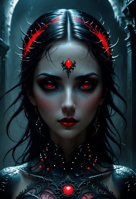 A sculpture of a beautiful feminine woman. long hair. cute face. red eyes. black hair with red highlights. view from side. focus on upper body.
BREAK,
best quality, ultra-detailed, very aesthetic, illustration, perfect composition, intricate details, absurd, atmospheric lighting, streaks of light
Masterpiece, vibrant colors, very detailed, midjourneyv6.1, detail background, ((((full body view)))), cryst@l, ral-lgtblb, dark fantasy, dark futuristic, circuitboard, drkms, ral-lgtblb,