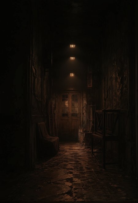 ,ruanyi1117,dark,indoors,door,light,<lora:1117 silent hill background 3_v1_pony:0.9>, score_9, score_8_up, score_7_up, score_6_up, score_9, score_8_up, score_7_up, score_6_up source_anime, blush, 1girl, seduce smile, perfect body , natural huge breasts