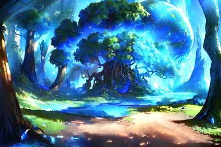 (masterpiece:1.4), 4K8K, (anime style), (high shutterspeed:1.1), (sharp edges), 
SyFyEye1, FanFo, 
1woman leaning against a big old tree, sitting and sleep, (1woman, solo), 
Fantastic Forest at fantasy, Fantastic, lapis lazuli,