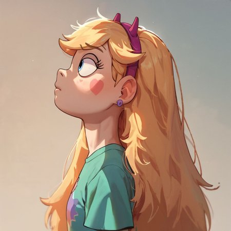 score_9, score_8_up, score_7_up, score_6_up, score_5_up, score_4_up, rating_questionable, 1girl, StarB, profile view, long hair, detailed