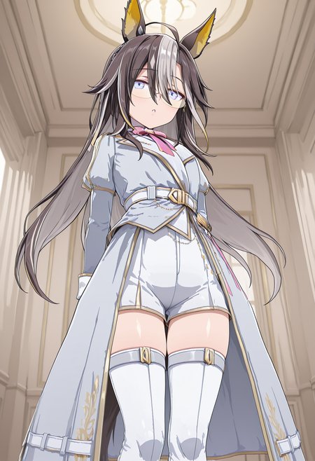 (masterpiece, best quality, newest, absurdres, highres), mnmbcstyle,
alternate costume, snowy integrity, long sleeves, jacket, knee boots, white footwear, skirt, white shorts, bowtie, white thighhighs,
dreamjourney, hair between eyes, glasses, <lora:DreamJourneyIL:1> <lora:mnmbcstyleV1X210:1> <lora:ILL_Snowy_Integrity_V1:1>
