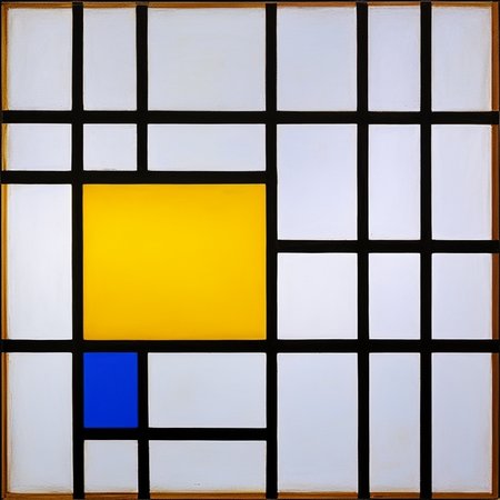 the painting, art by PMondrian