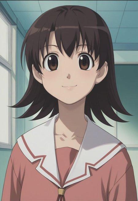 score_9, score_8_up, source_anime, highly detailed, 1girl, solo
tomo, 1girl, solo, school uniform, smile, brown eyes, short hair, serafuku, brown hair,
indoor,