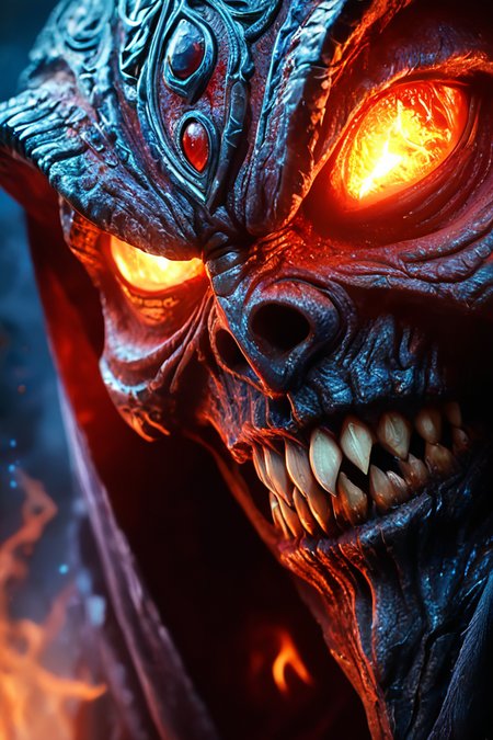 Tribal style ethereal fantasy concept art of macro shot, Horror-themed Horror-themed dutch angle, white and red,  lots of (sharp teeth:1.2) , hoodie, Dark RPG old-school style, dark, spooky, grim, alone in the dark, ultimate evil, <lora:BeautyInEvilPony:0.61> . magnificent, celestial, ethereal, painterly, epic, majestic, magical, fantasy art, cover art, dreamy . African, indigenous, symbolic, highly detailed