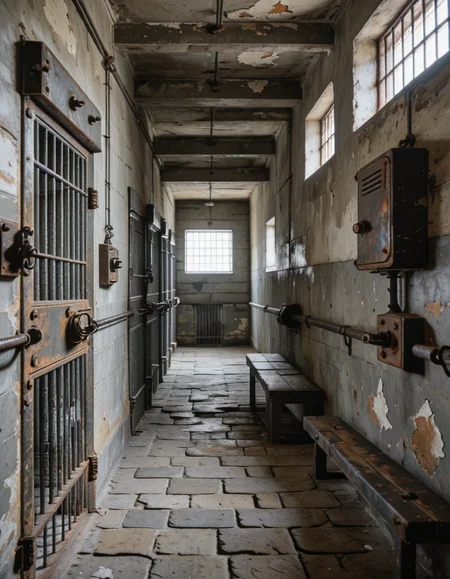 Eastern European detention cell block illu