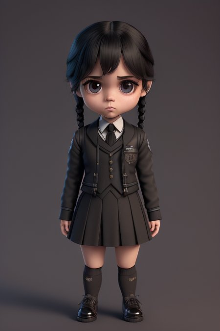 <lora:cuterichstyleLora300_cuterichstyleLora300:1>chibi girl in a black school uniform, detailed, fantasy, dreamlike, surrealism, super cute, trending on artstation w3day_14 cbzbb