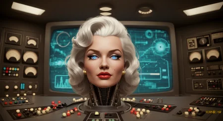 50's ai, retro sci-fi
