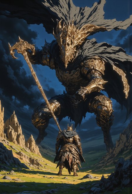 And Titans, making their way through the cracks, emerged to command the Earth.