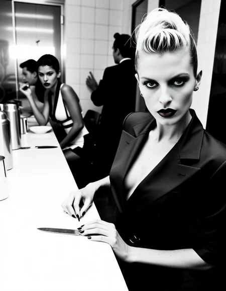 Helmut Newton style