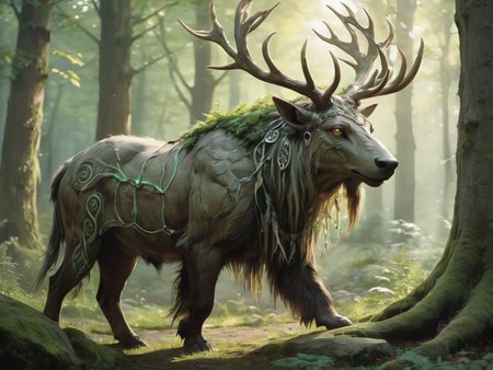 druidic animal <lora:LoromXL_Druidic_Naturalism_v1:0.1>