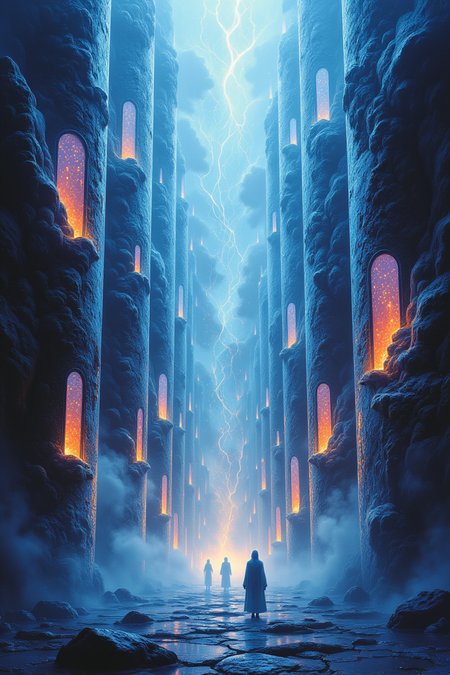 A magnificent castle made entirely of shimmering glass, rising from an endless sea of mist. The towers glisten in the dim light, refracting moonbeams into cascading rainbows. Ethereal figures, ghostly and translucent, wander the halls, their reflections dancing across the crystalline walls. The air is filled with a hushed, otherworldly silence, as if the castle exists between worlds. Cinematic fantasy, ultra-detailed glass textures, surreal lighting, dreamlike atmosphere.,aidmaimageupgrader,Crystal Glass,velvet_myst,aidmafluxpro1.1